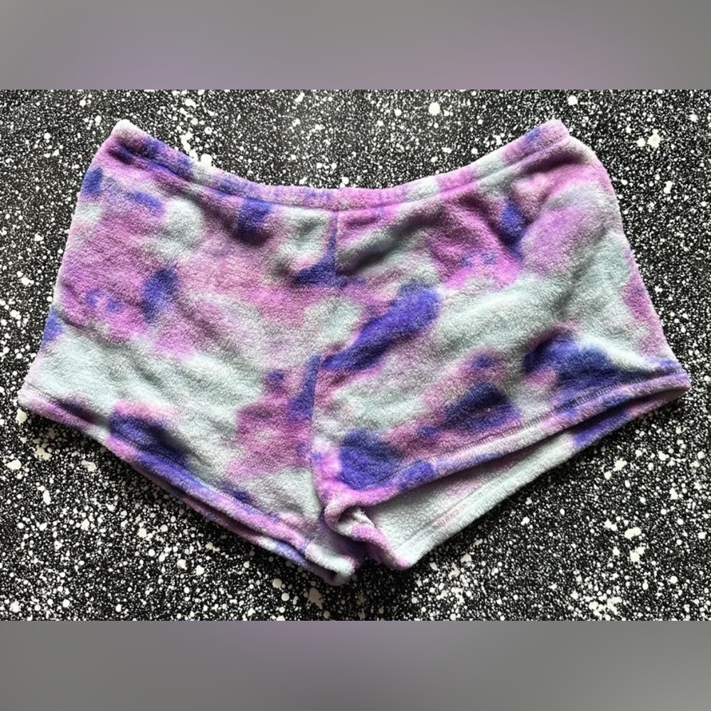 Fleece Tie-Dye Shorts Sz XXL